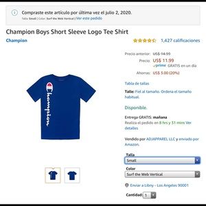 Champion boy shirt